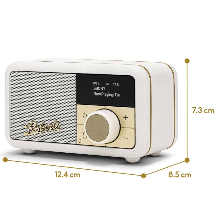 Roberts Revival Petite 2, FM/DAB+/BT radio - Pastel Cream