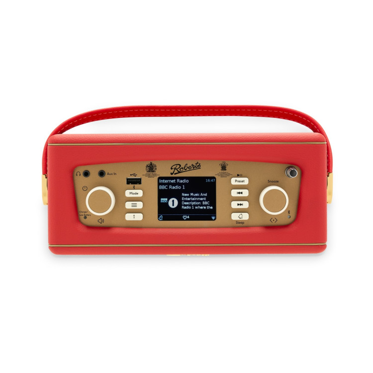 Roberts Revival iStream 3L, WIFI/FM/DAB+/BT radio - Klassiek Rood