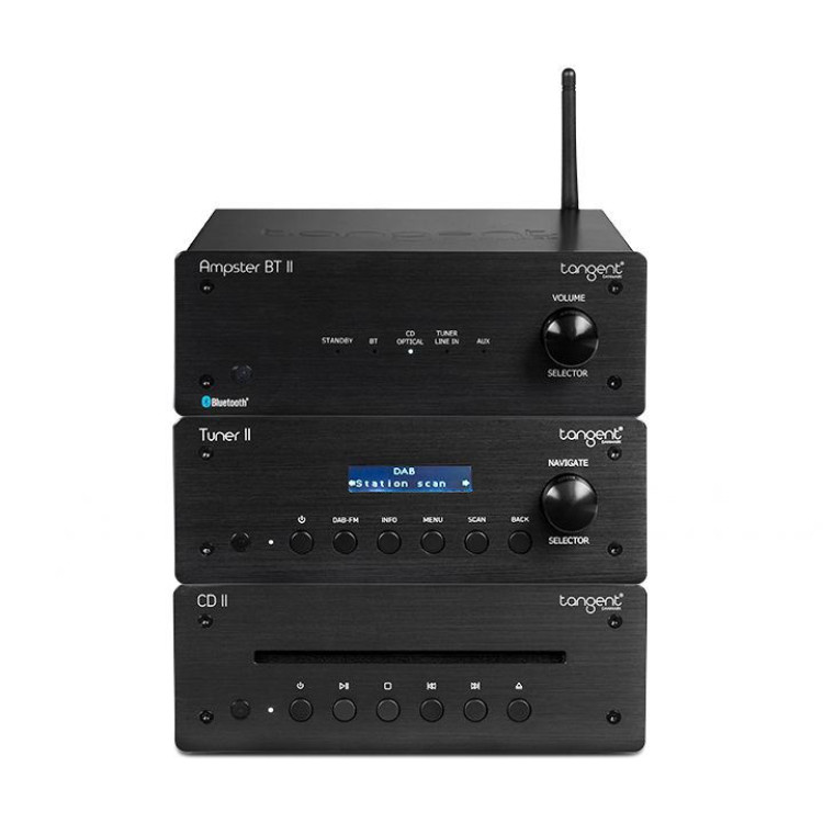 Tangent HiFi II, cd player, tuner, amplifier, Zwart Tangent HiFi II, cd player, tuner, amplifier, Zwart