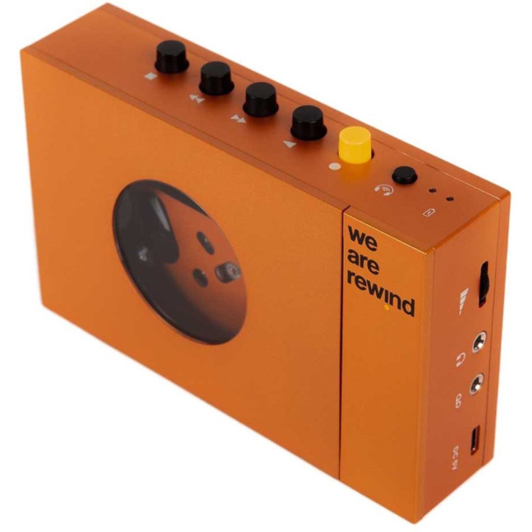 We Are Rewind Serge, draagbare BT cassettespeler - Oranje