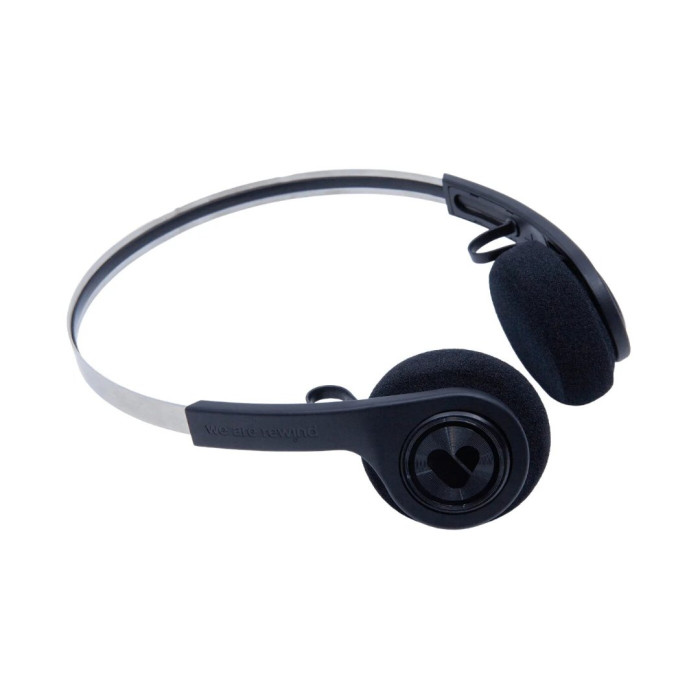 We Are Rewind EQ-001, retro wireless headset, orange/yellow/black