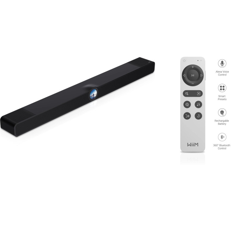 WiiM Bar, 3.0.2-kanaals soundbar met Dolby Atmos en DTS:X - Zwart mat