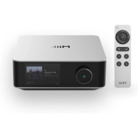 WiiM Amp Ultra, streaming versterker (incl. Voice Remote 2) - Zilver