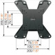 Vogel's Wall 1105 Platte Tv muurbeugel voor schermen tot 37 inch