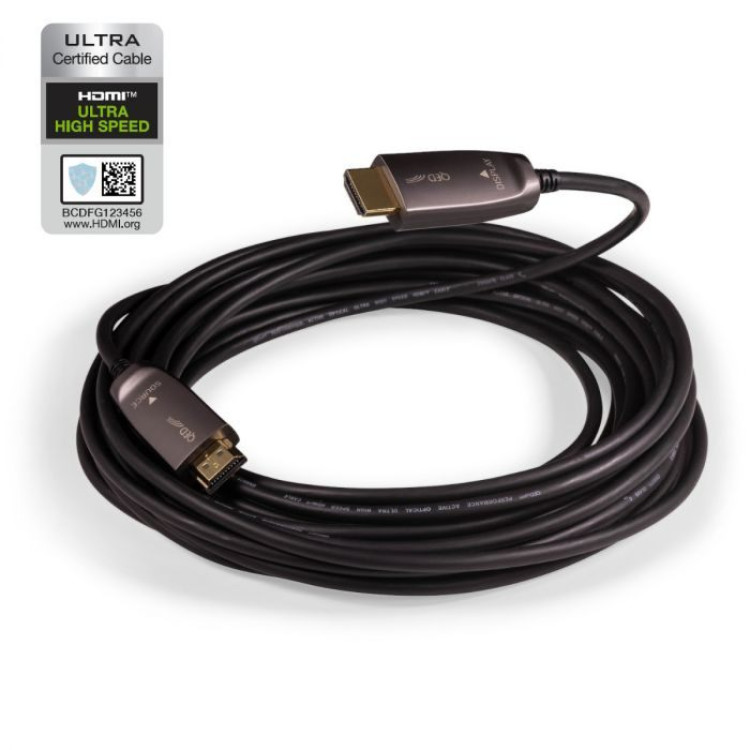 QED PERFORMANCE ACTIVE OPTICAL HDMI 48gb 8k - 20M QED PERFORMANCE ACTIVE OPTICAL HDMI 48gb 8k - 20M