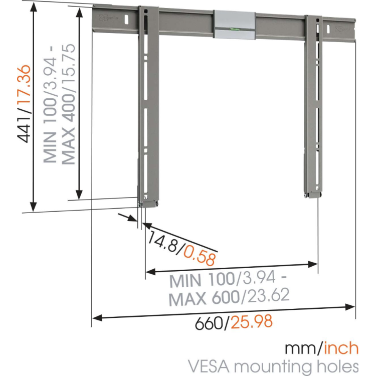 Vogel's THIN 305 UltraThin Platte tv-beugel